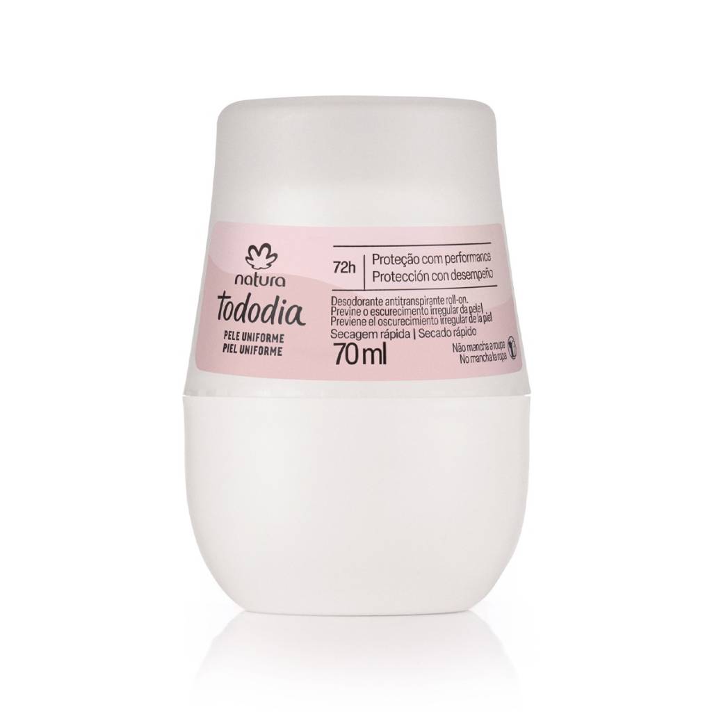 Desodorante Antitranspirante Roll-on Tododia Pele Uniforme, de Natura
