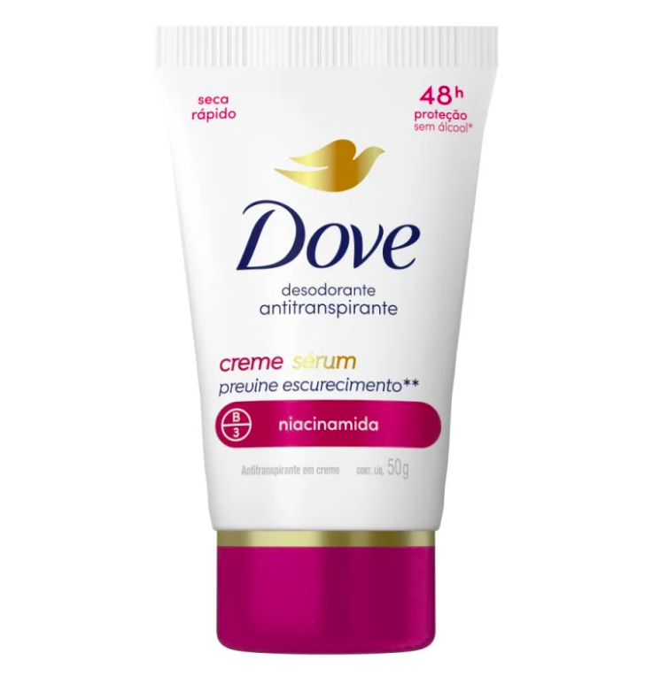 Desodorante Antitranspirante em Creme, de Dove