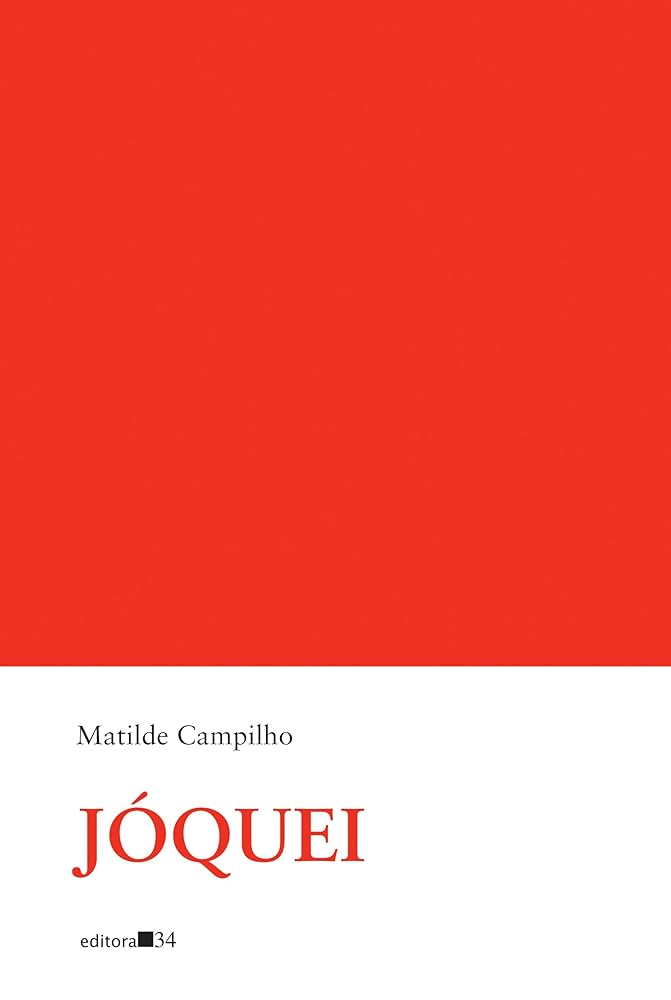 Capa do livro "Jóquei" lido por Celina em Vale Tudo. Ela é vermelha e branca