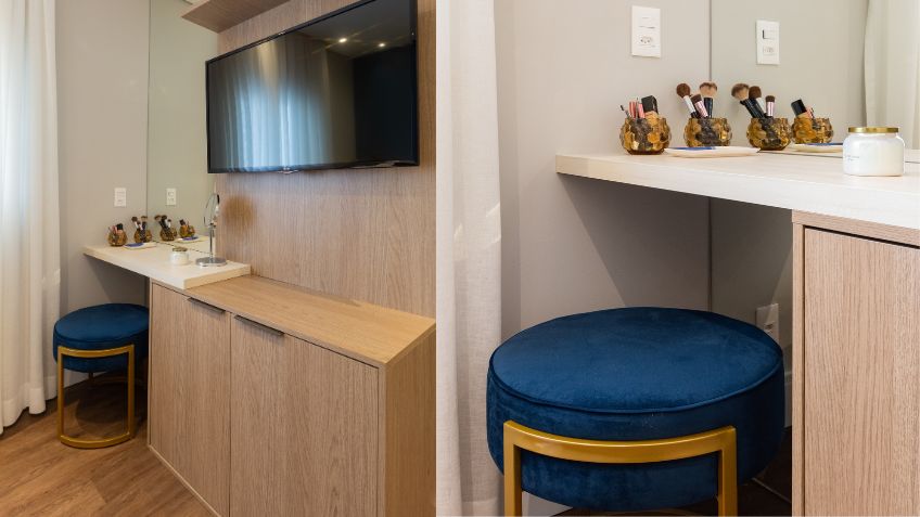 Projetos de decora&ccedil;&atilde;o com penteadeira para se inspirar