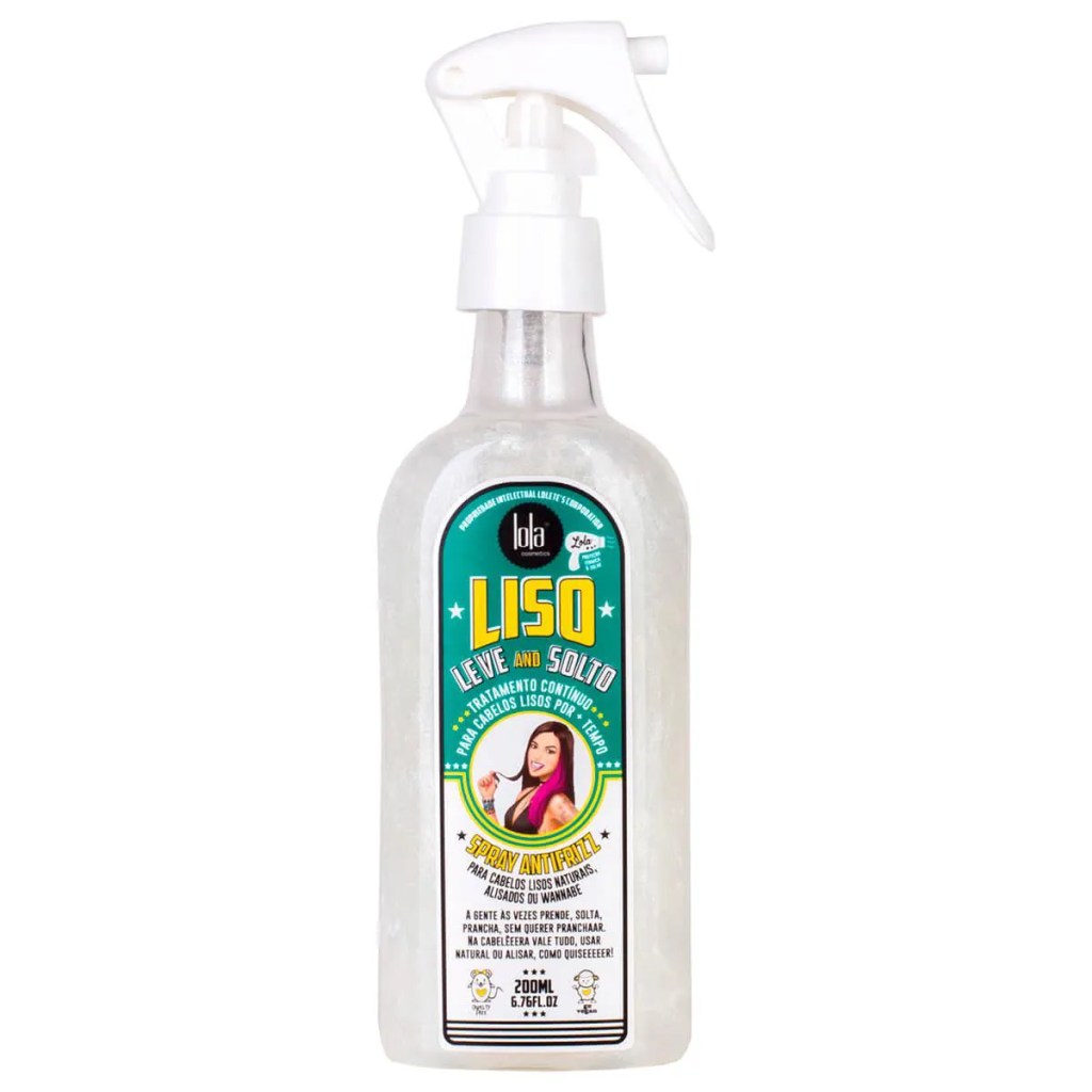 Imagem de produto em spray baratinho pra frizz da Lola.