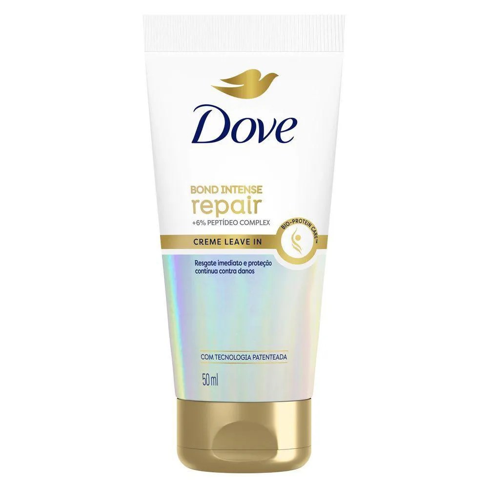 Imagem de leave-in em creme baratinho pra frizz da Dove.