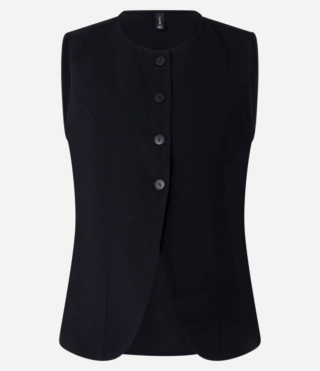 Foto de um colete preto