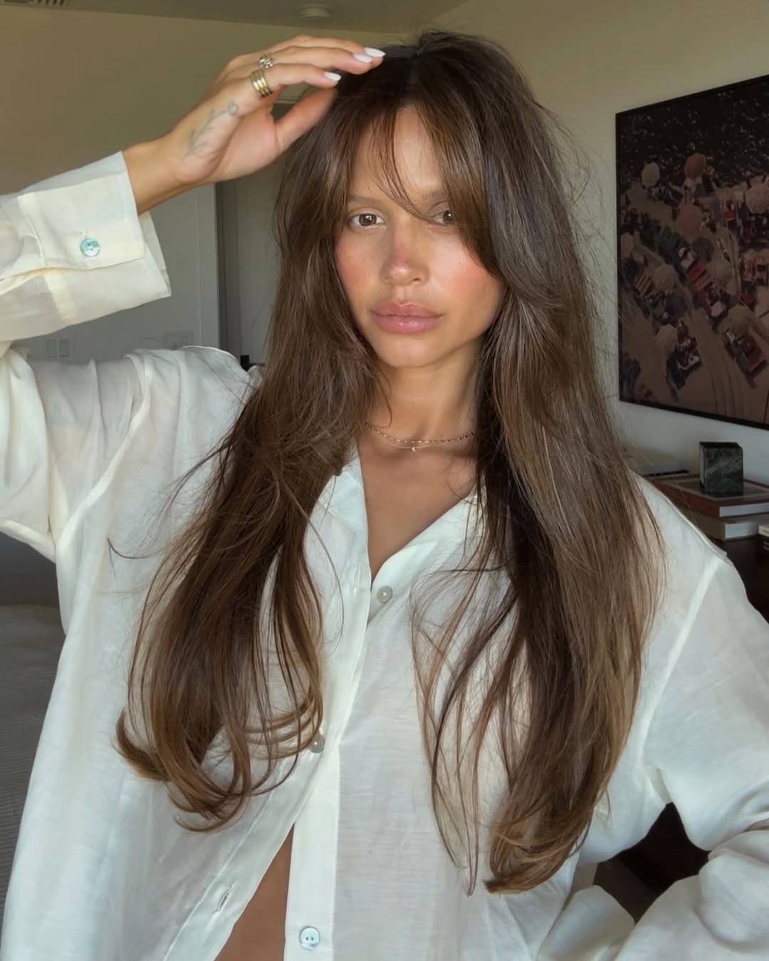 Franja cortininha: caimento leve e natural para um visual elegante e f&aacute;cil de manter