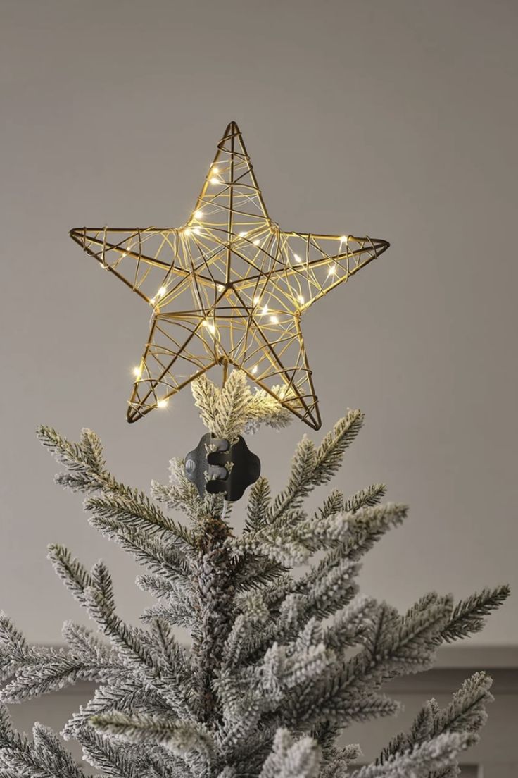 Imagem de estrela de Natal para colocar no topo da &aacute;rvore.