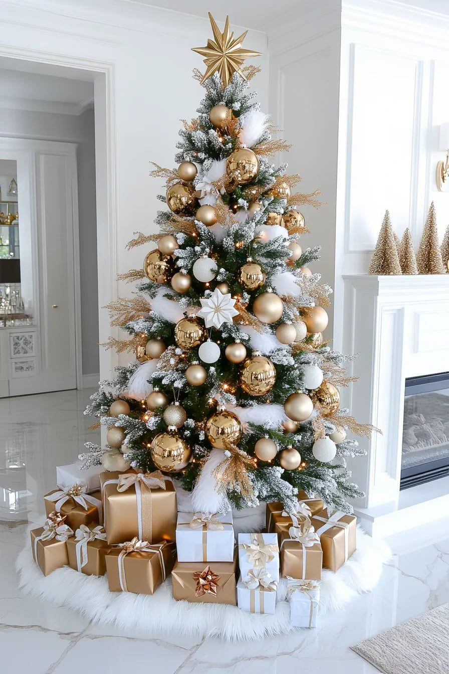 Imagem de estrela de Natal para colocar no topo da &aacute;rvore.