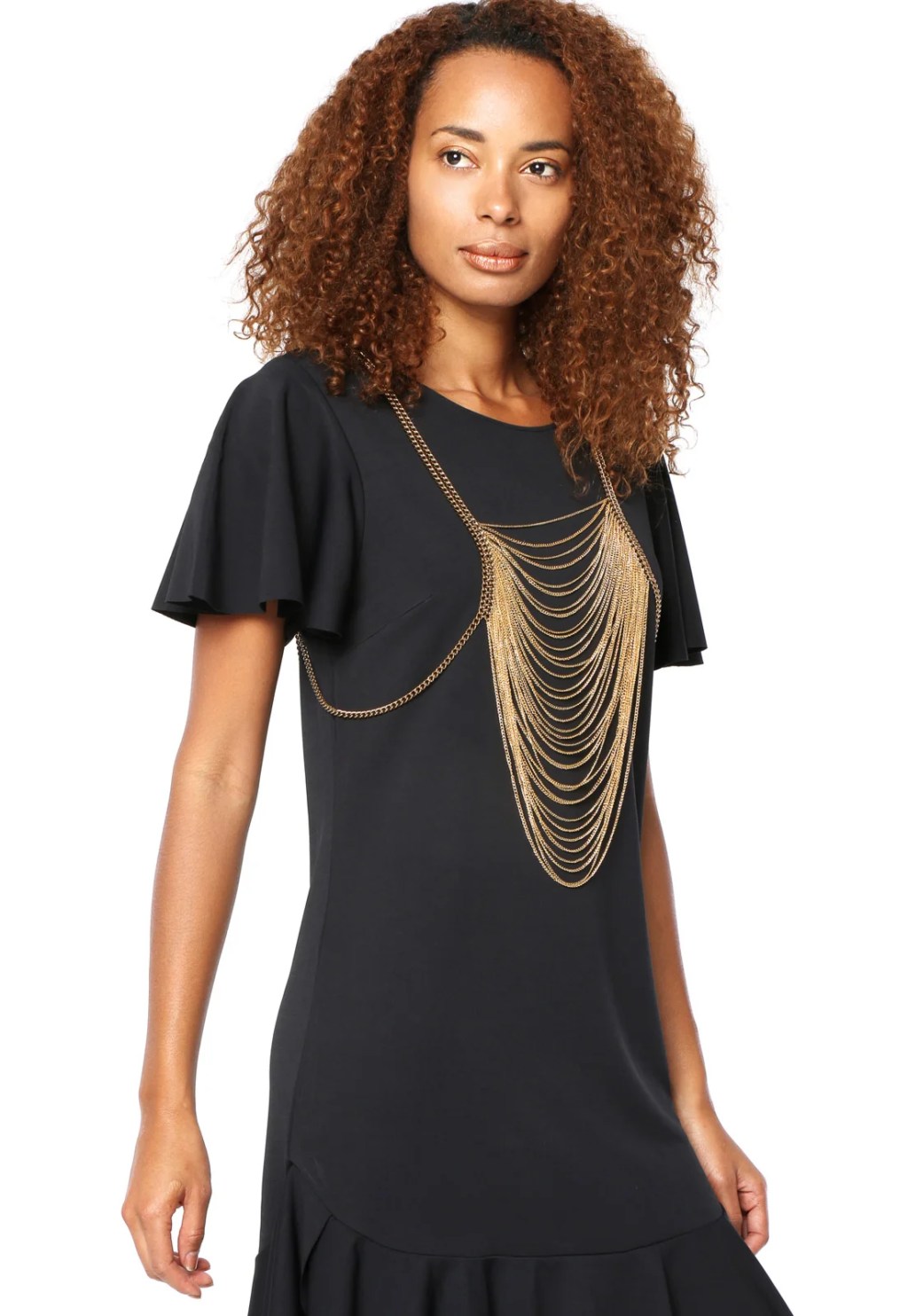 Imagem de colete de correntes semelhante ao da personagem de Os donos do jogo