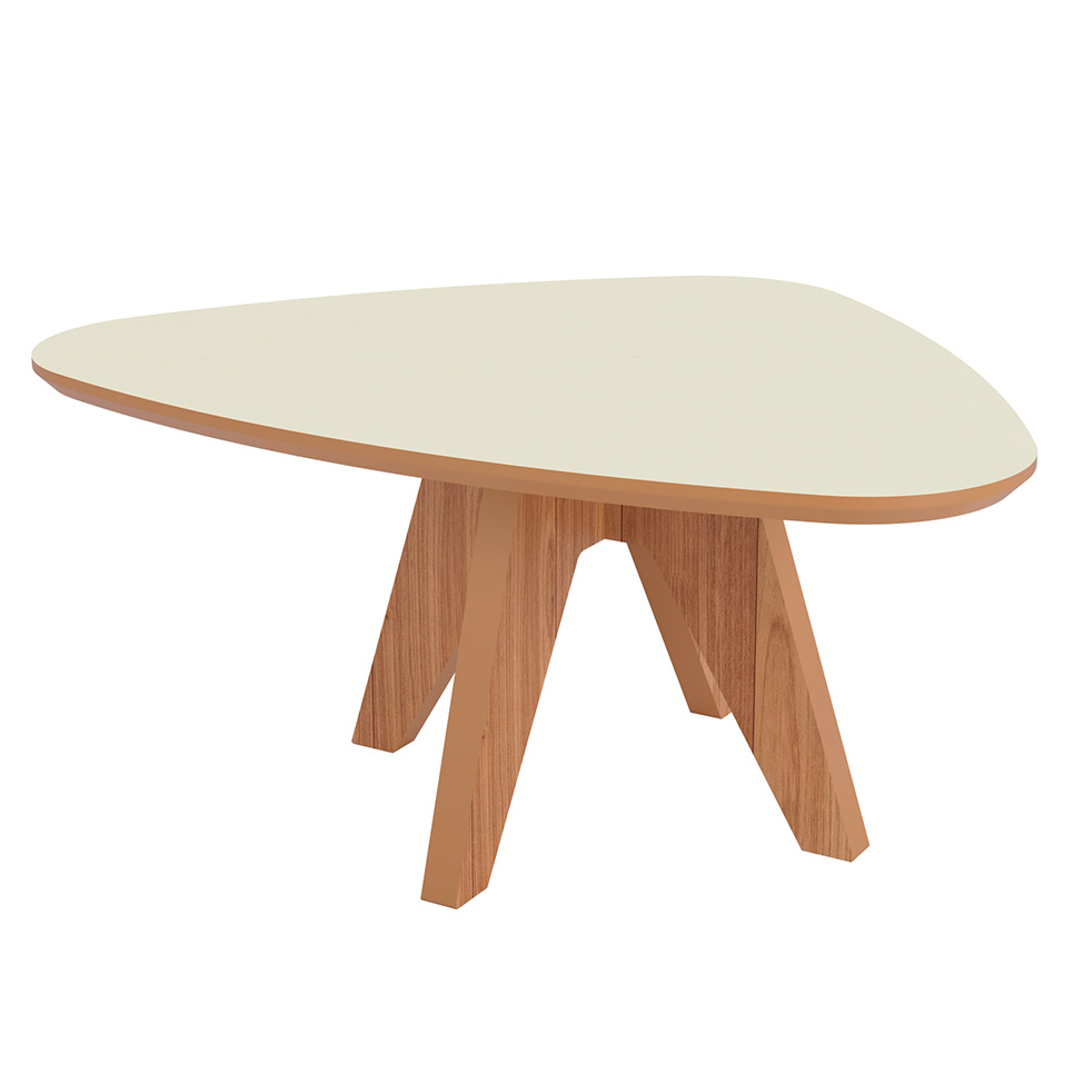 Mesa de centro orgânica e sofisticada