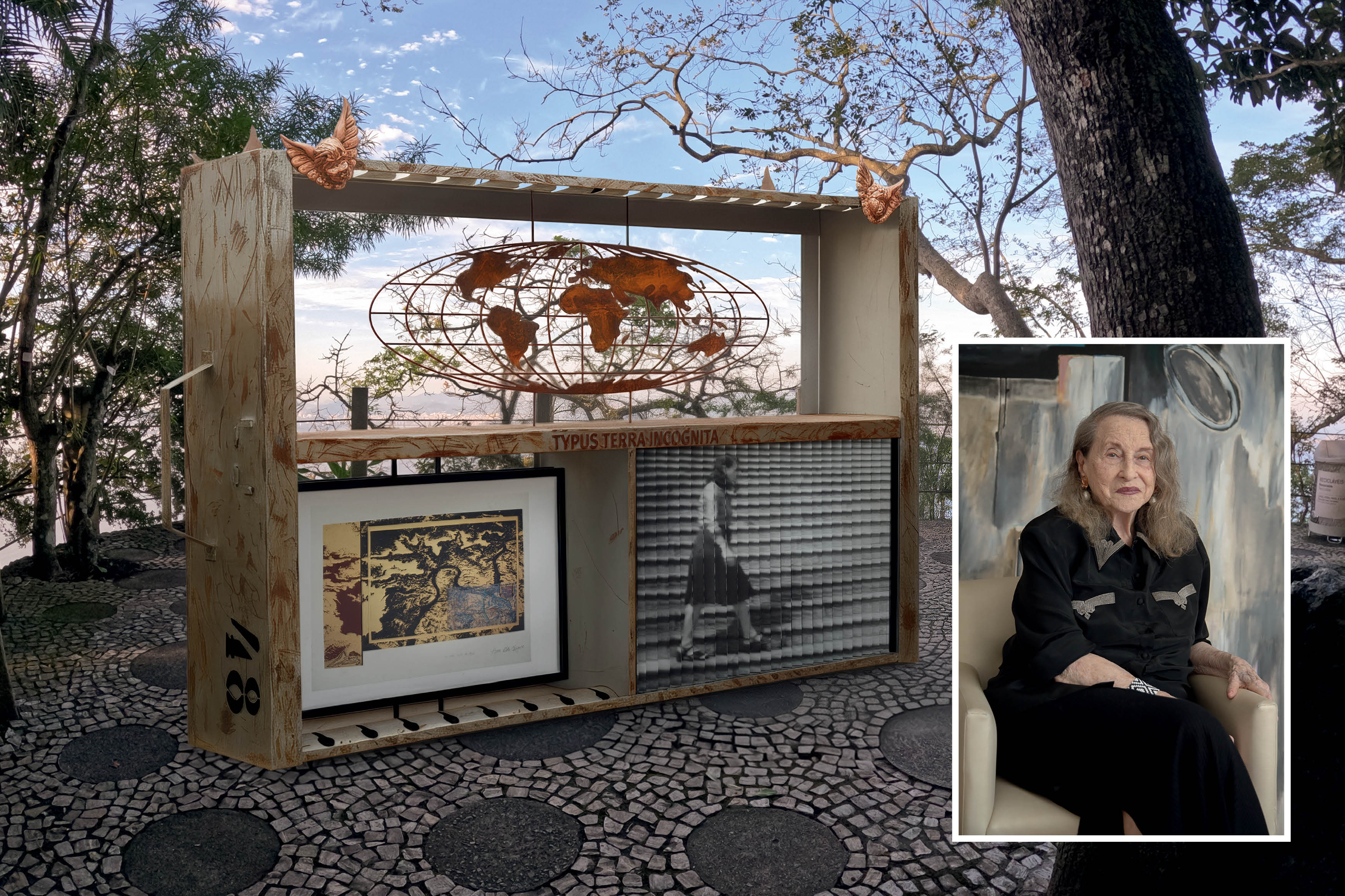 Typus Terra Incógnita, que acaba de ser inaugurada no Parque Bondinho Pão de Açúcar, no Rio de Janeiro, a convite do Projeto Maravilha – que propõe um diálogo entre arte, natureza e tecnologia