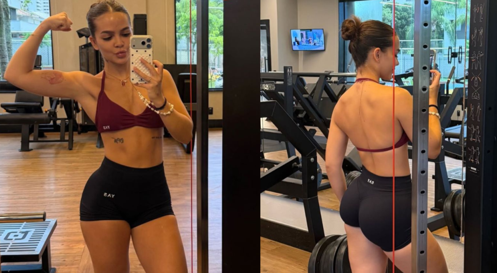 Mel Maia mostra retomada dos treinos após luto