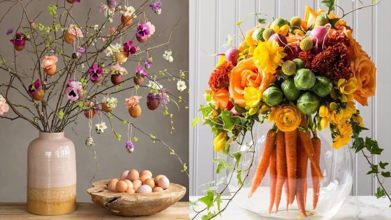 8 inspirações de arranjos fora do óbvio para a mesa de Páscoa