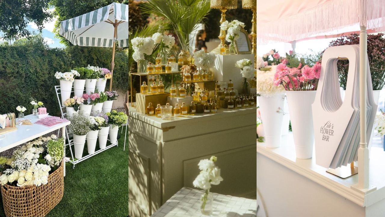 Flower bar e bar de perfumes: as tendências de casamento que são puro luxo e experiência