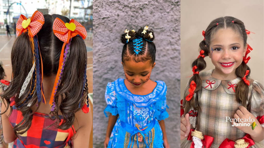 Penteados infantis para festa junina: 7 ideias fora do óbvio para fazer em casa